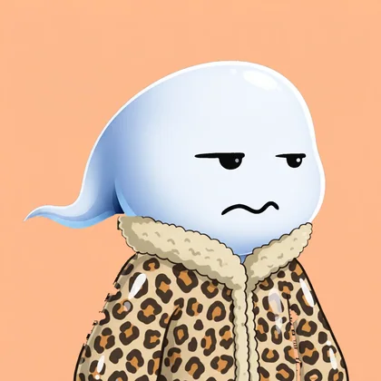 A VeSemen character in a leopard shearling coat