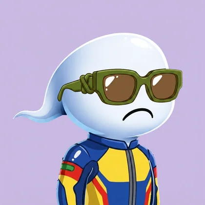 A VeSemen character in a GP race suit