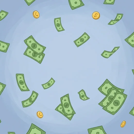 The Make it Rain money background